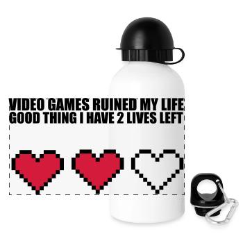 Extra Lives - Panoramic Thermal Bottle with Lid 500 ml - white - Front