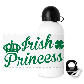 Irish Princess - Panorama Trinkflasche mit Deckel 500 ml - Weiß - Vorne