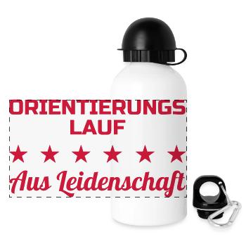 Orienteering Orientierungslauf Orientation - Panoramic Thermal Bottle with Lid 500 ml - white - Front