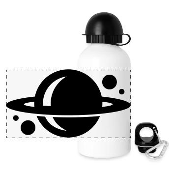 planet - Panorama Trinkflasche mit Deckel 500 ml - Weiß - Vorne