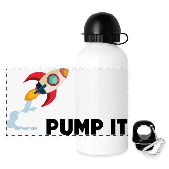 Pump it - Panoramic Thermal Bottle with Lid 500 ml - white - Front