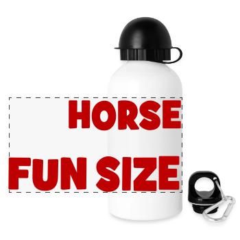 Pony - Panorama Trinkflasche mit Deckel 500 ml - Weiß - Vorne