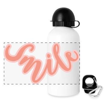 Smile - Panoramic Thermal Bottle with Lid 500 ml - white - Front