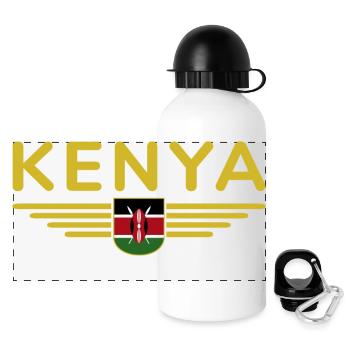 Nairobi Design für Kenia-Liebhaber - Panorama Trinkflasche mit Deckel 500 ml - Weiß - Vorne