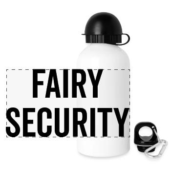 Feen-Sicherheit - Panorama Trinkflasche mit Deckel 500 ml - Weiß - Vorne
