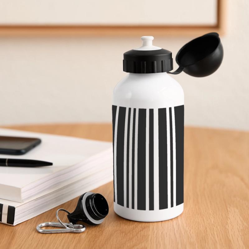 Barcode Panorama Trinkflasche mit Deckel 500 ml