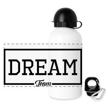 Dream Team - Panorama Trinkflasche mit Deckel 500 ml - Weiß - Vorne
