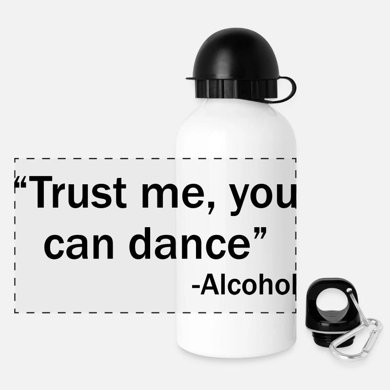 Tro mig, du kan danse - Alkohol - Panoramisk termoflaske med låg 500 ml - hvid