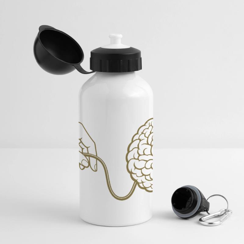 Brain Head Cable Connector Artificial Intelligence Panoramic Thermal Bottle with Lid 500 ml