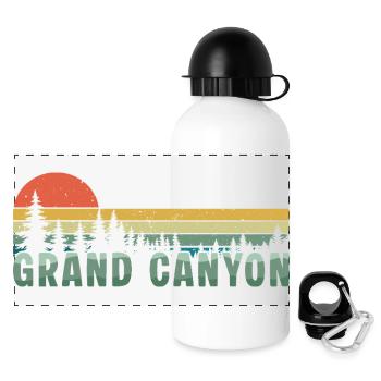 Retro Grand Canyon National Park - Panoramic Thermal Bottle with Lid 500 ml - white - Front
