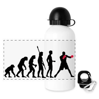 evolution_boxen_b_2c - Panorama Trinkflasche mit Deckel 500 ml - Weiß - Vorne