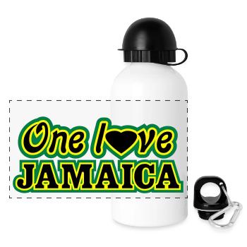 One l♥ve jamaica - Gourde panoramique avec couvercle 500 ml - blanc - Devant