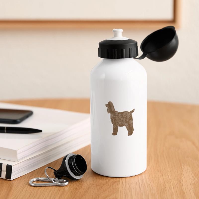 Dog / Cocker Spaniel: Coffee + Cocker Spaniel Panoramic Thermal Bottle with Lid 500 ml