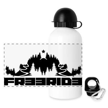 MTB Freeride - Panoramic Thermal Bottle with Lid 500 ml - white - Front