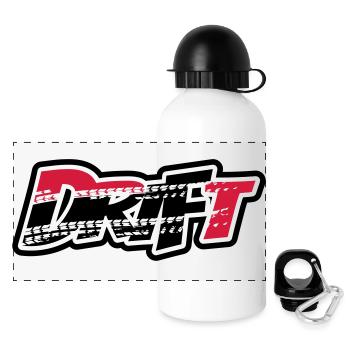 Drift Motorsport - Gourde panoramique avec couvercle 500 ml - blanc - Devant