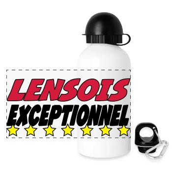 Lensois exceptionnel - Gourde panoramique avec couvercle 500 ml - blanc - Devant