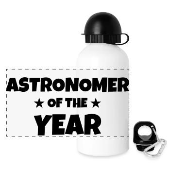 Astronomie / Astronom / Astronomy / Astronomer - Panorama Trinkflasche mit Deckel 500 ml - Weiß - Vorne