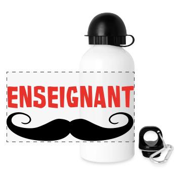 ENSEIGNANT - Gourde panoramique avec couvercle 500 ml - blanc - Devant