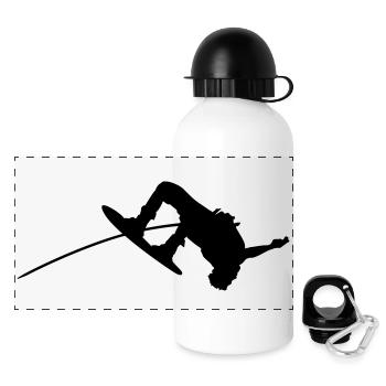 wakeboarding - Panoramic Thermal Bottle with Lid 500 ml - white - Front