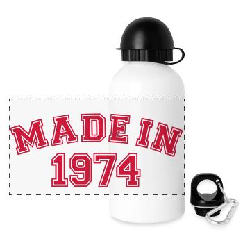 Made in 1974 - Panoramic Thermal Bottle with Lid 500 ml - white - Front
