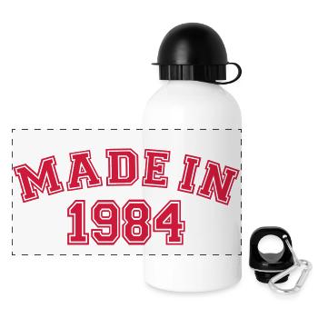 1984 - Panorama Trinkflasche mit Deckel 500 ml - Weiß - Vorne