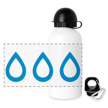 drops - Panoramic Thermal Bottle with Lid 500 ml - white - Front