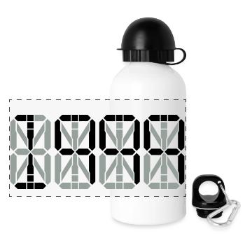 1999 - Panorama Trinkflasche mit Deckel 500 ml - Weiß - Vorne