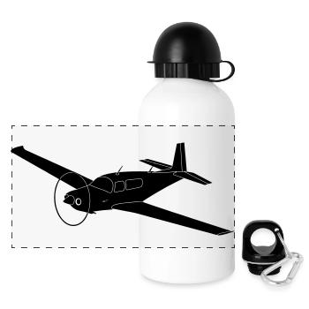 mooney - Panorama Trinkflasche mit Deckel 500 ml - Weiß - Vorne