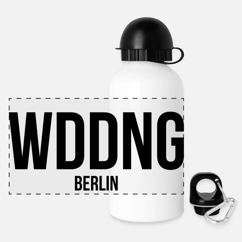WEDDING BERLIN - Panoramic Thermal Bottle with Lid 500 ml - white
