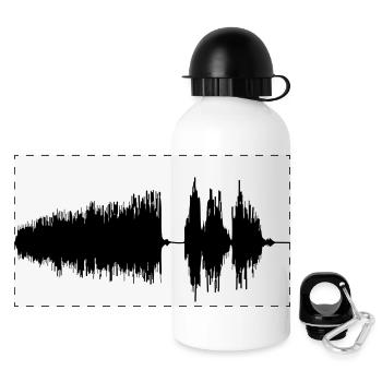 Waveform - Panoramic Thermal Bottle with Lid 500 ml - white - Front