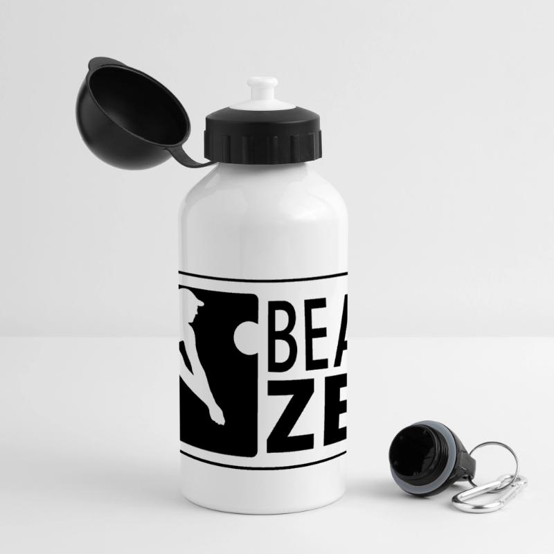 Beachvolleyball Bagger (quer) Panorama Trinkflasche mit Deckel 500 ml