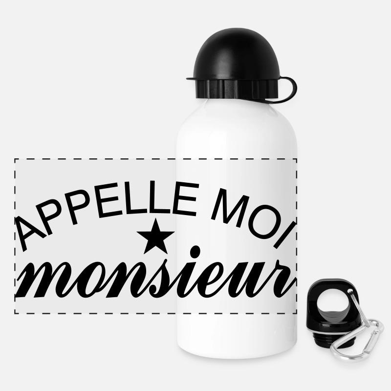 Appelle Moi Monsieur - Gourde panoramique avec couvercle 500 ml - blanc