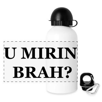 Zyzz U Mirin Brah - Gourde panoramique avec couvercle 500 ml - blanc - Devant