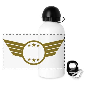 Cool Emblem - Gourde panoramique avec couvercle 500 ml - blanc - Devant