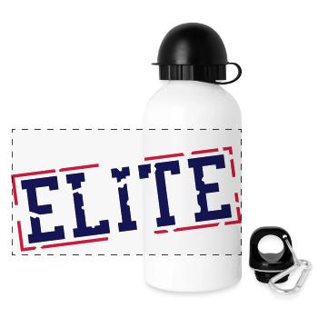 elite_stamp_go2 - Gourde panoramique avec couvercle 500 ml - blanc - Devant