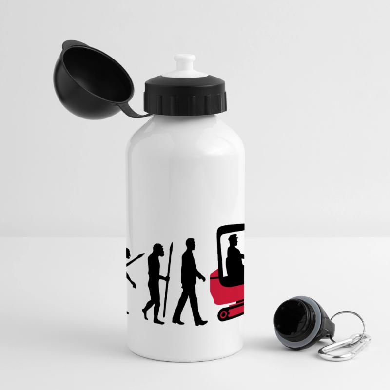 evolution_baggerfahrer_122013_b_2c Panorama Trinkflasche mit Deckel 500 ml