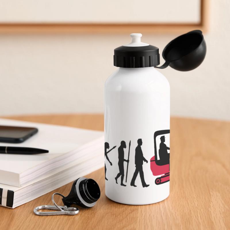 evolution_baggerfahrer_122013_b_2c Panorama Trinkflasche mit Deckel 500 ml