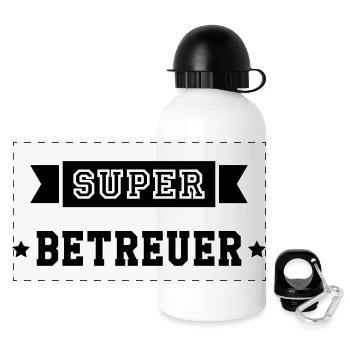 Betreuer Betreuerin Gruppenleiter Kind Gastgeber - Panorama Trinkflasche mit Deckel 500 ml - Weiß - Vorne