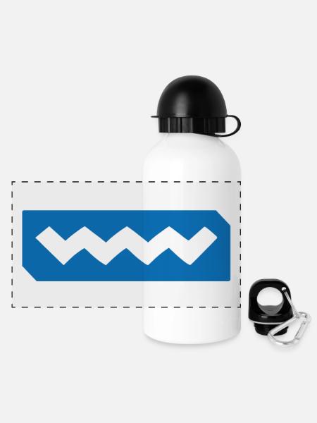 Wild Atlantic Way - Panoramic Thermal Bottle with Lid 500 ml - white