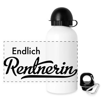 RENTNERIN - Panorama Trinkflasche mit Deckel 500 ml - Weiß - Vorne
