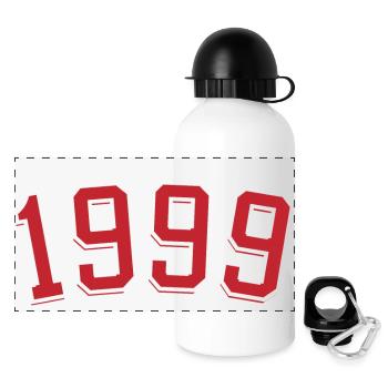 Année de naissance sport 1999 - Gourde panoramique avec couvercle 500 ml - blanc - Devant