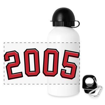 Year of birth sport 2005 - Panoramic Thermal Bottle with Lid 500 ml - white - Front