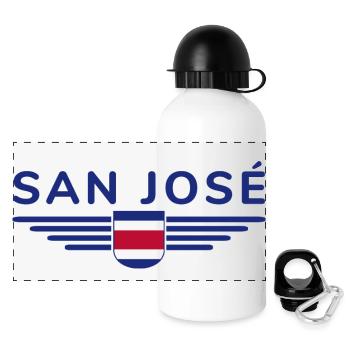 San José T-Shirt – Costa Rica Vibes - Panoramic Thermal Bottle with Lid 500 ml - white - Front