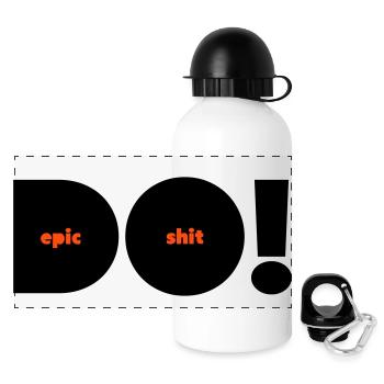 do epic shit alternativ zweifarbig - Panorama Trinkflasche mit Deckel 500 ml - Weiß - Vorne