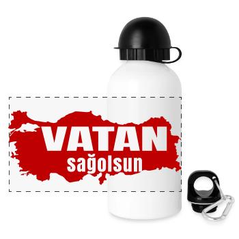 Vatan Sagolsun V2 - Panoramic Thermal Bottle with Lid 500 ml - white - Front
