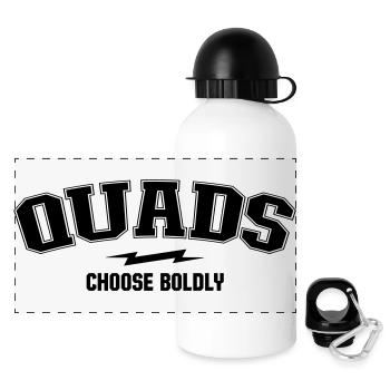 Varsity Arch – Quads-Abteilung - Panorama Trinkflasche mit Deckel 500 ml - Weiß - Vorne