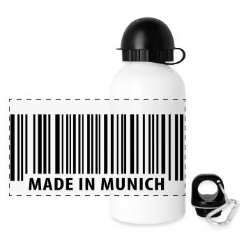 Made in Munich - München - Panoramic Thermal Bottle with Lid 500 ml - white - Front