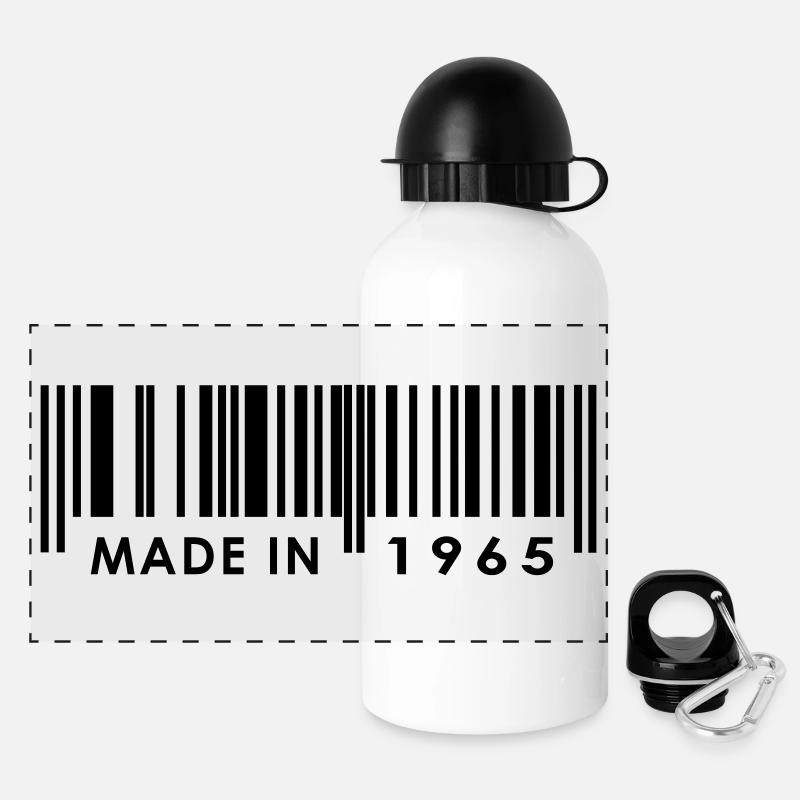 Anniversaire 1965 - Gourde panoramique avec couvercle 500 ml - blanc