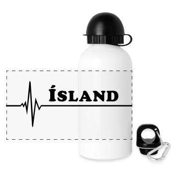 Island - Panoramic Thermal Bottle with Lid 500 ml - white - Front