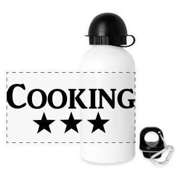 cooking - Panorama Trinkflasche mit Deckel 500 ml - Weiß - Vorne